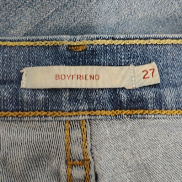 LEVI'S Y2K Boyfriend Low Rise Distressed W 27 Women's Stretch Jeans - Picture 3 of 6